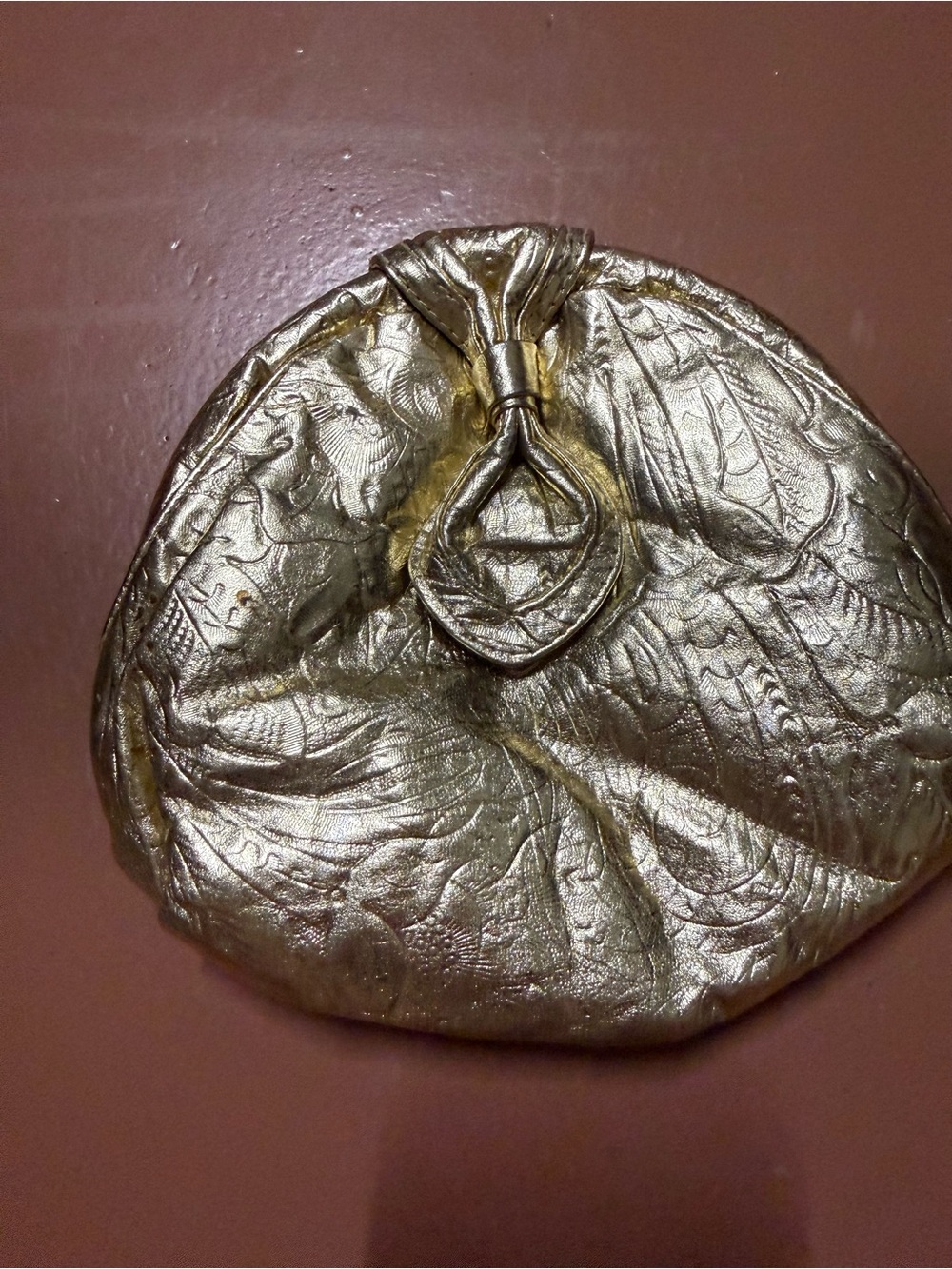 Vintage Colini Handbags Embossed Evening Clutch
